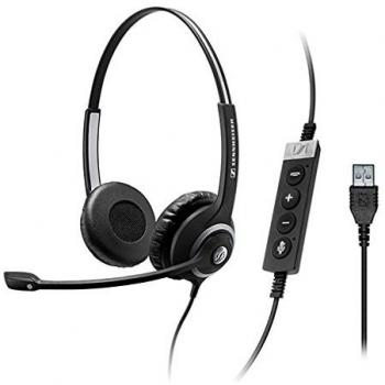 Sennheiser SC 260 USB CTRL II USB Binaurale Diadema Negro auricular con micrófono - Auriculares con micrófono