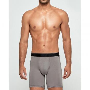 Bóxer de punto de hombre Impetus en color gris, largo Soft Premium