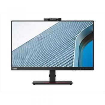 Lenovo ThinkVision T24v-20 23.8 FHD IPS Monitor HDMI 1.4 + DP 1.2 + VGA 3 lados sin bordes Regulable en altura Rotacion vertical en la peana con altavoces y cámara rotativa - Negro