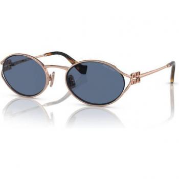 Miu Miu MU52YS ZVF1V1 Women's Round Sunglasses in Rose Gold, Size 54