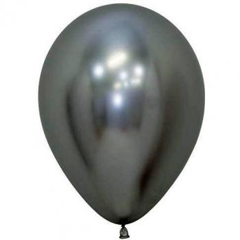 Sempertex Globos Color Plata para Fiestas de Cumpleaños 12 Unidades
