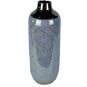 Jarrón DKD Home Decor Porcelana Dorado Blanco Oriental 16 x 16 x 42 cm