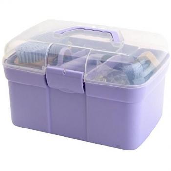 Rojo caballo caja de aseo, morado, talla única