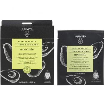 Apivita Express Beauty Moisturizing Tissue Face Mask with Avocado 10ml
