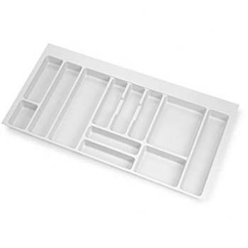 Cubertero Optima Vertex/Concept 500mm, Módulo 1.000 mm, Tablero 16mm, Plástico Blanco