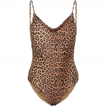 Pieces Baomi Women's 1-Piece Swimsuit - Black/AOP Leo