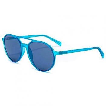 Italia Independent Unisex Aviator Sunglasses 0038-027-000 Blue 53mm