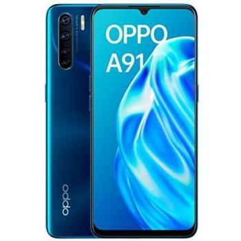 OPPO A91 - Smartphone de 6.4  AMOLED, 8GB/128GB, Octa-core, cámara trasera  48 + 8 + 2 + 2 MP, cámara frontal 16 MP, 4.000 mAh, Android 9, color Azul