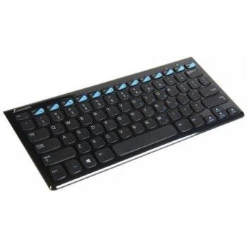 Qisan ultrafina 20 mm Bluetooth Multimedia Teclado negro