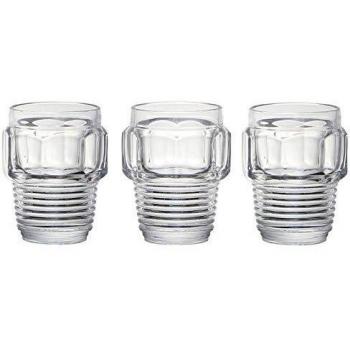 Juego de 3 vasos de cristal Machine Collection, diámetro 8,2 cm, altura 10,5 cm