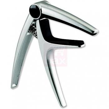 K&M 30900 Electric Guitar Capo - Matte Chrome for Western and Electric Guitars