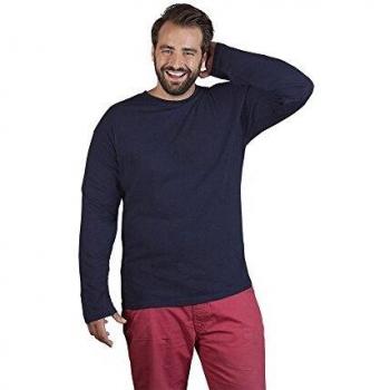 Camiseta de Manga Larga Premium para Hombre Talla XL Color Azul Marino Promodoro