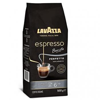 Café en grano Lavazza Espresso Barista Perfetto, 500g, 100% arábica, sabor a chocolate, notas aromáticas florales, intensidad 6/10, tueste medio