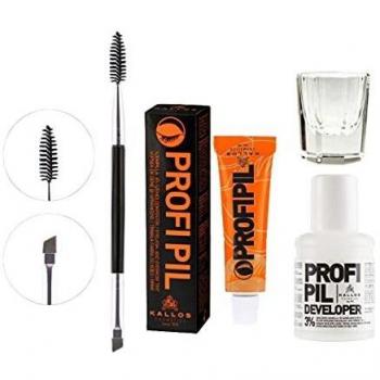 Kallos Henna Profi Pil, tinte marrón para pestañas de larga duración, 15 ml