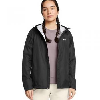 Chaqueta Under Armour Stormproof Cloudstrike 2.0 para mujer, color negro/blanco, talla M