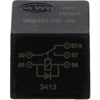 HELLA 4RD 933 332-091 Relé, corriente de trabajo - 24V - 5polos - contacto conmutador - con diodo de extinción