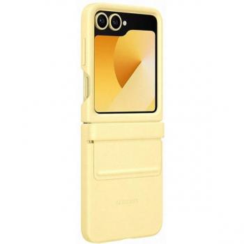 Funda de Ecopiel Amarilla para Galaxy Z Flip6 - Samsung Flap Eco-Leather