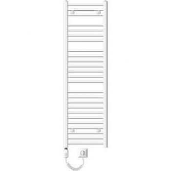 Radiador Eléctrico Curvo Sahara 400 x 1500 mm Blanco con Toallero y Elemento Calentador de 1200W