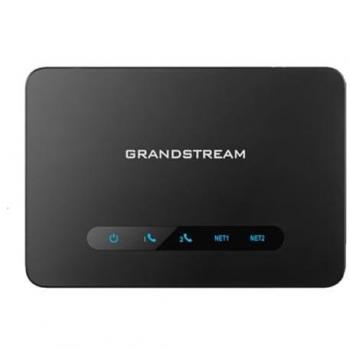 Adaptador VoIP Grandstream HT812 v2 - 2 puertos FXS, Router NAT Gigabit, Cifrado AES, Fax T.38