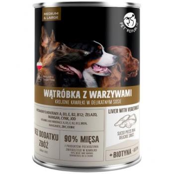 Pet Republic Adult Medium & Large Liver with Vegetables - Comida Húmeda para Perros - 1250g