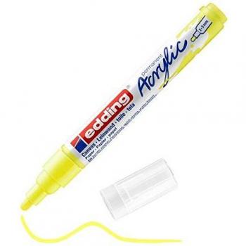 Marcador Acrílico Edding 5100 Medium Neon Amarillo 2-3 mm - Pack de 10 unidades