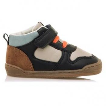Zapatillas deportivas para bebés Mustang Kids de piel con cierre adherente y puntera redonda, multicolor, estilo casual