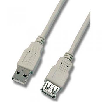 Cable USB 2.0 de Extensión 1.8m con Conector Macho A a Hembra A