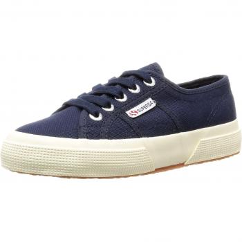 Superga 2750 Jcot Classic Children's Unisex Summer Canvas Trainers - Navy - Size UK 10 Kids