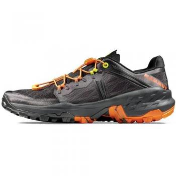 Zapatillas de Senderismo Mammut Sertig TR Low Hombre Negras con Naranja Talla 10
