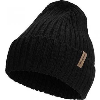 Gorro Unisex de Lana Rib Negro Talla Única Woolpower