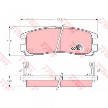 TRW brake pads GDB1023