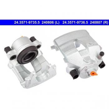Pinza de freno ATE 24.3571-9736.5 delantera derecha tipo Faust, diámetro 57mm para Skoda y Seat VAG