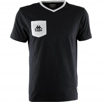 Kappa Ascoli Camiseta, Unisex, Negro, M