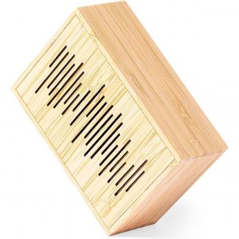 Altavoz Bluetooth Solar de Bambú 3W con Batería de 400mAh - Color Madera