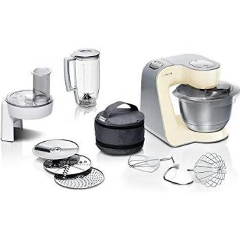 Bosch ErgoMixx Style MS6CM6120 - Batidora de mano, potencia de 1000 W, 12+1 velocidades, con vaso y picador, color negro