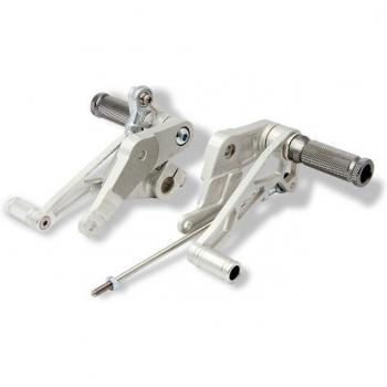 Estriberas retrasadas LSL para Honda CB 750 Seven Fifty '92 - Plata, características: diseño ergonómico, ajuste en múltiples posiciones, fabricadas en aluminio de alta calidad, acabado anodizado para mayor durabilidad y resistencia a la