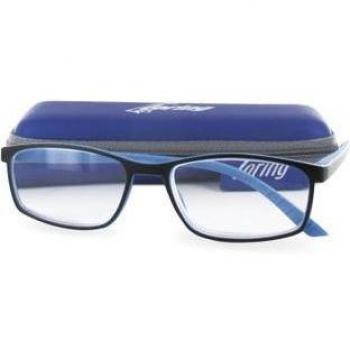 Gafas de Lectura Loring Newman +3.00 Dioptrías Montura Negra con Interior Azul