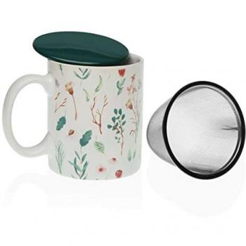 Taza con Filtro para Infusiones Versa Sansa Porcelana Gres