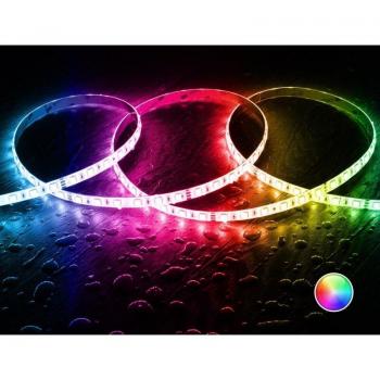 Tira LED 24V RGB SMD 60 LED/m 5m 10W/m Ancho 10mm Corte cada 10cm IP65