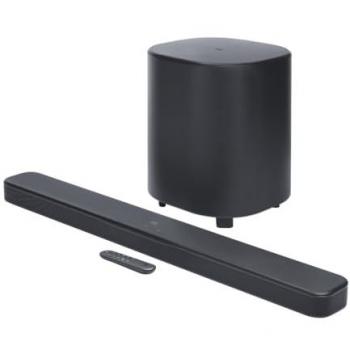 Barra de sonido JBL Bar 500MK2 5.1 Bluetooth con Subwoofer Inalámbrico, Dolby Atmos y HDMI eARC, 750W, Negro
