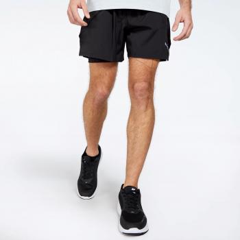 Shorts-Pantalones Puma Run 2in1 5 para hombre en color negro