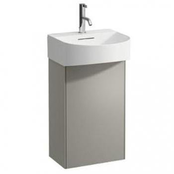 Unidad de base para lavabo LAUFEN Sonar, 1 puerta, bisagra derecha, color titanio, medidas 38.5x60x24 cm