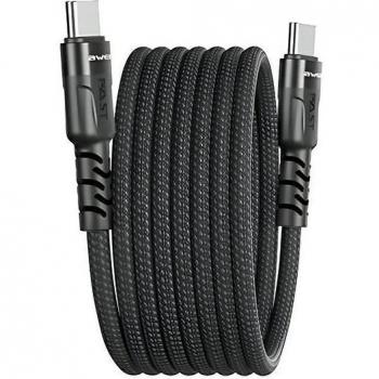 Cable Magnético Awei CL-166T USB-C a USB-C Negro/Negro