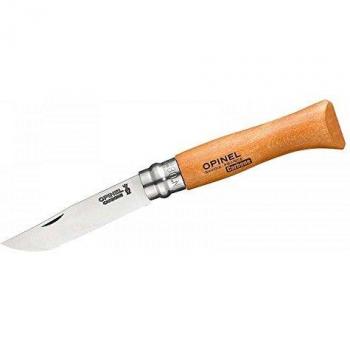 Cuchillo de bolsillo Opinel N°9 con hoja de acero carbono y mango de madera