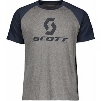 Scott 10 Icon Raglan - Camiseta, Color Gris Oscuro y Negro, Color Heather Grey/Nightfall Blue, tamaño XX-Large