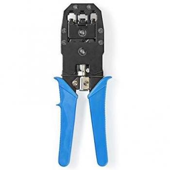 NEDIS Crimpadora Crimpadora | CAT5 / CAT5e / CAT6 / CAT6a / RJ10 / RJ11 / RJ45 | Alicate/Corte/Pelar | ABS/Acero | Azul Azul