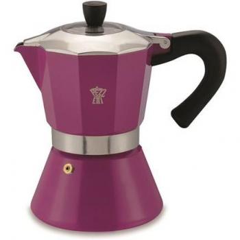 Cafetera Italiana Pezzetti Moka 6 Tazas Inducción Lila
