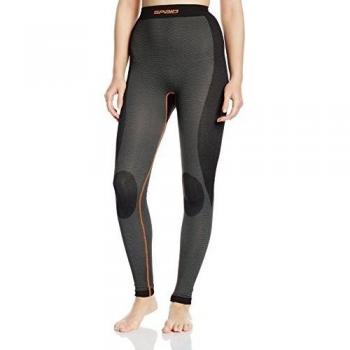 Spaio Simple Mallas de mujer, Negro/Naranja, M
