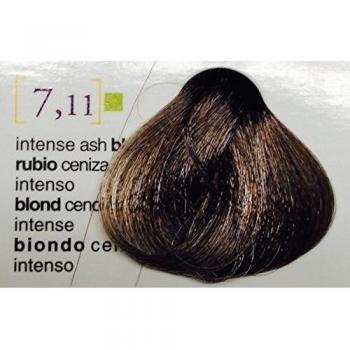 Salerm Salermvison Permanent Hair Color Cream - 7.11 Intense Ash Blonde, 75ml, Long-lasting Brilliant Luminosity