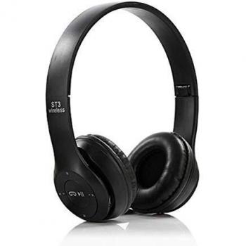 Auriculares Inalámbricos P47 Bluetooth 5.0 Estéreo Plegables para Niños, Color Blanco